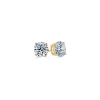 2.50 Ctw Round CZ Gold Stud Earrings