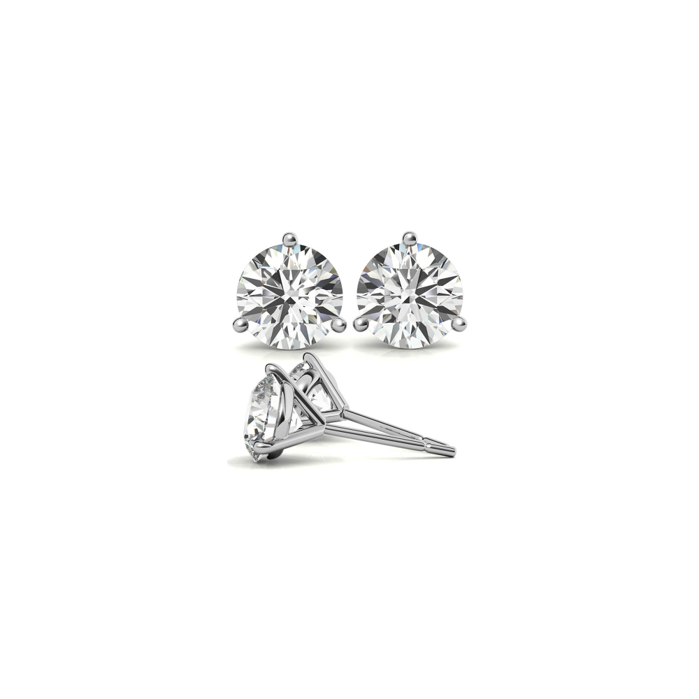 Moissanite martini store stud earrings