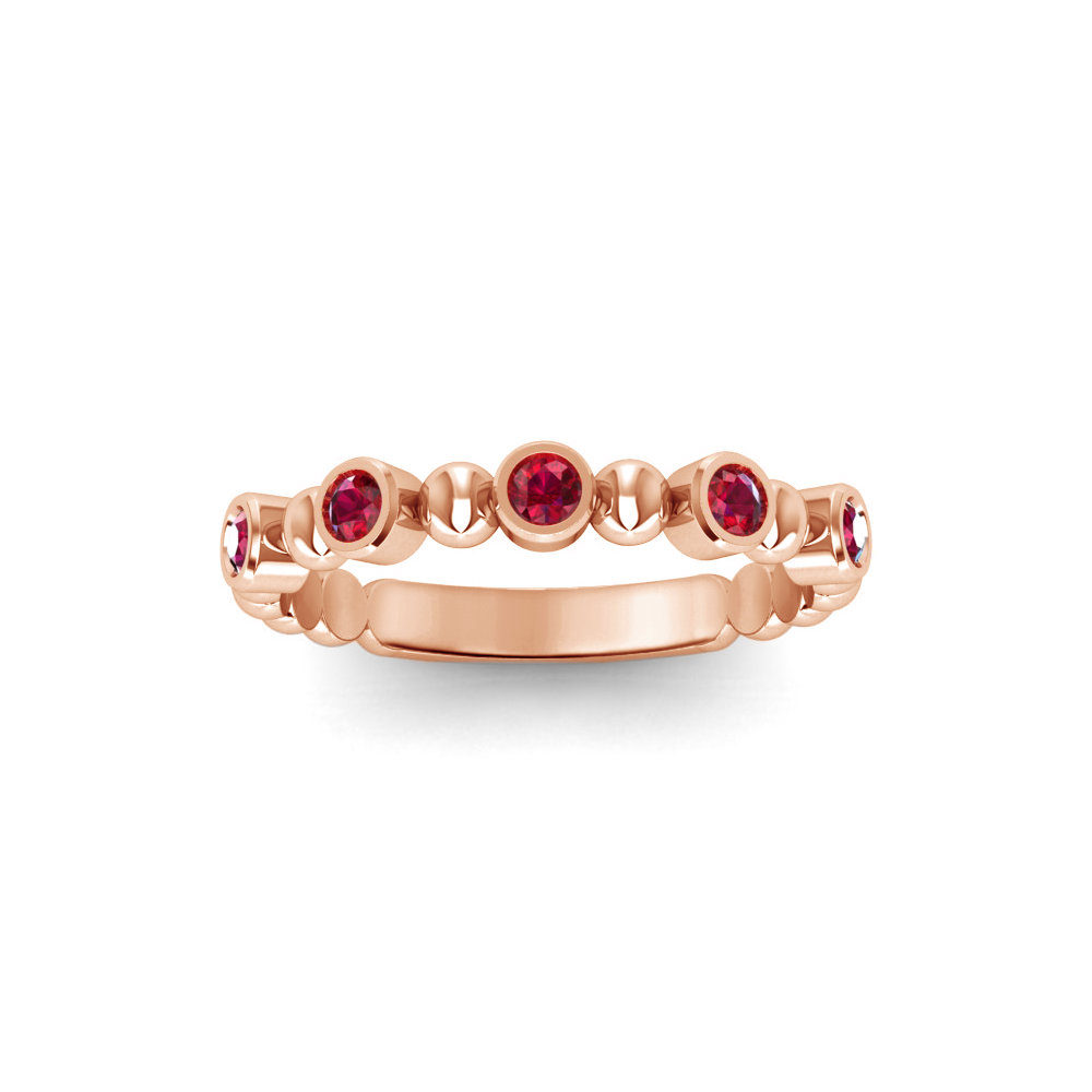 Alternating Five Birthstone Ring