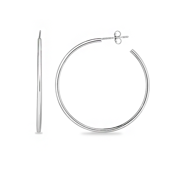 Silver Circle Earrings