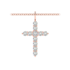 2 Ctw Moissanite Cross Pendant Necklace