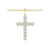 2 Ctw Moissanite Cross Pendant Necklace