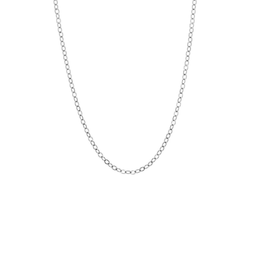 White Gold Adjustable Cable Chain