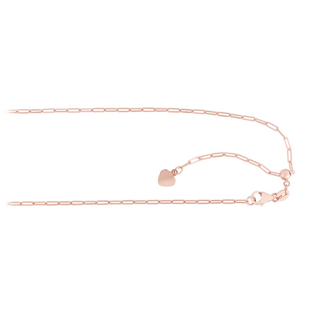 Rose Gold Adjustable Paperclip Chain