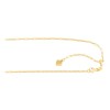 Yellow Gold Adjustable Paperclip Chain