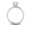 2 Ct Elongated Cushion CZ Hidden Halo Personalized Engagement Ring Stack