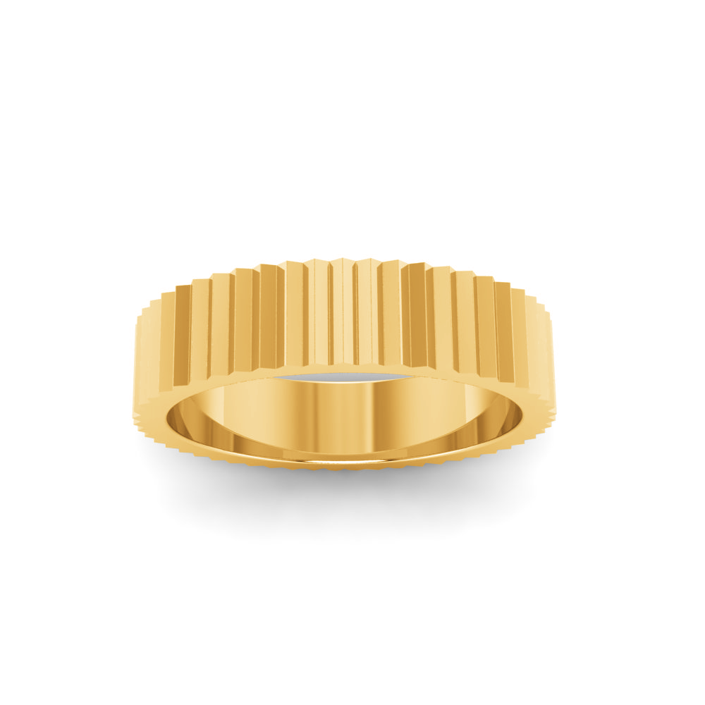 Fluted Ribbed Stackable Ring