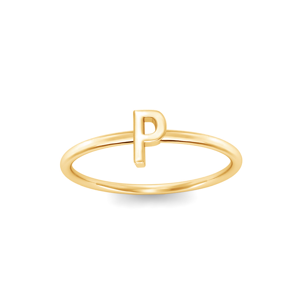 P name deals gold ring