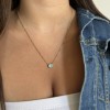 1 Ct Round Birthstone Bezel Pendant Necklace