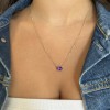 2 Ct Oval Birthstone Solitaire Pendant Necklace