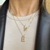 Helium Balloon Initial Pendant Necklace E