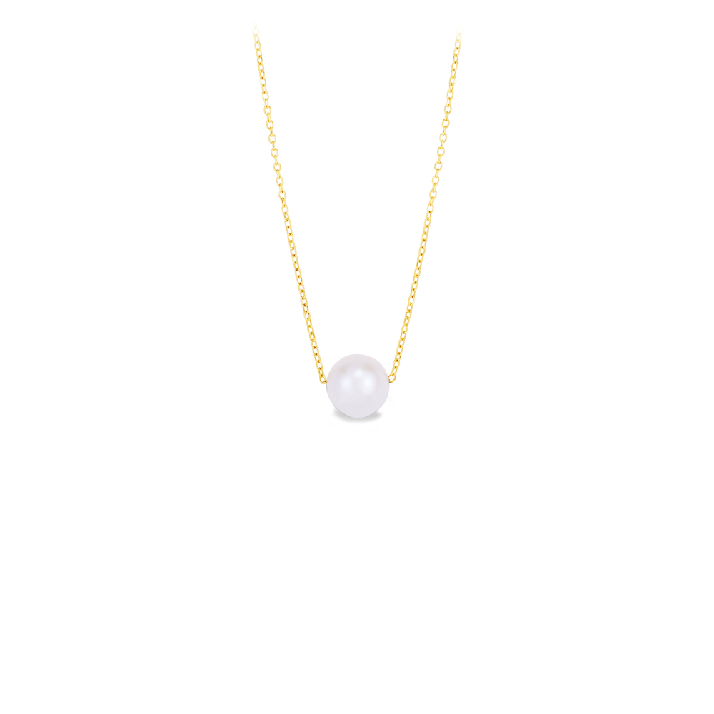 Single Pearl Bead Necklace