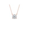 0.5 Ct Round Moissanite Solitaire Pendant Necklace