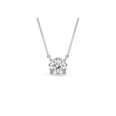 0.5 Ct Round Lab Diamond Solitaire Pendant Necklace