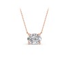 1 Ct Oval Moissanite Solitaire Pendant Necklace