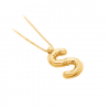 Helium Balloon Initial Pendant Necklace S