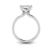 2 Ct Cushion CZ Secret Halo Personalized Engagement Ring Stack