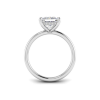 4 Ct Princess CZ Hidden Halo Personalized Engagement Ring Stack