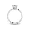 2 Ct Radiant CZ Hidden Halo Personalized Engagement Ring Stack