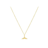 14K Gold Whale Tail Necklace