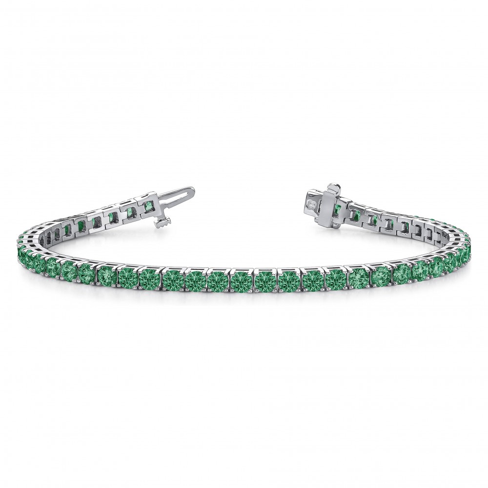 2 Ctw Emerald Birthstone Classic Tennis Bracelet