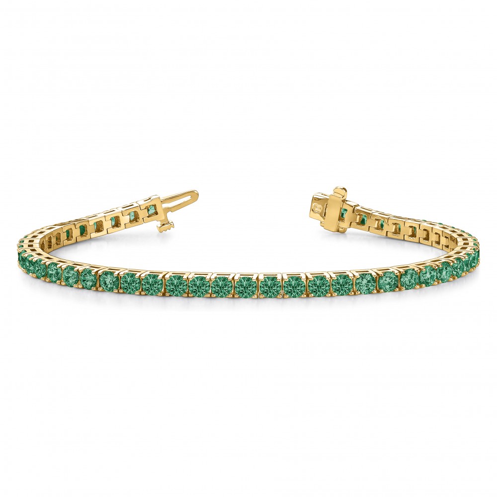 2 Ctw Emerald Birthstone Classic Tennis Bracelet