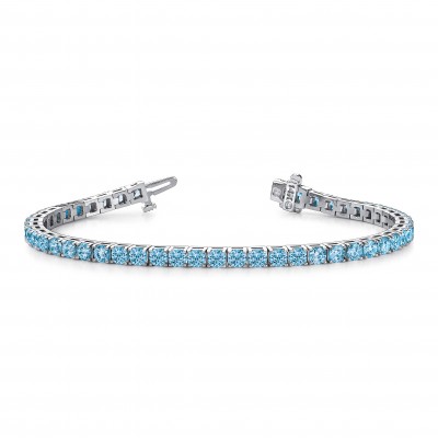 2 Ctw Topaz Birthstone Classic Tennis Bracelet