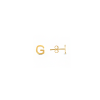Gold Initial Stud Earrings  G