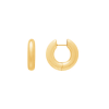 Large Gold Tube Hoop Earrings