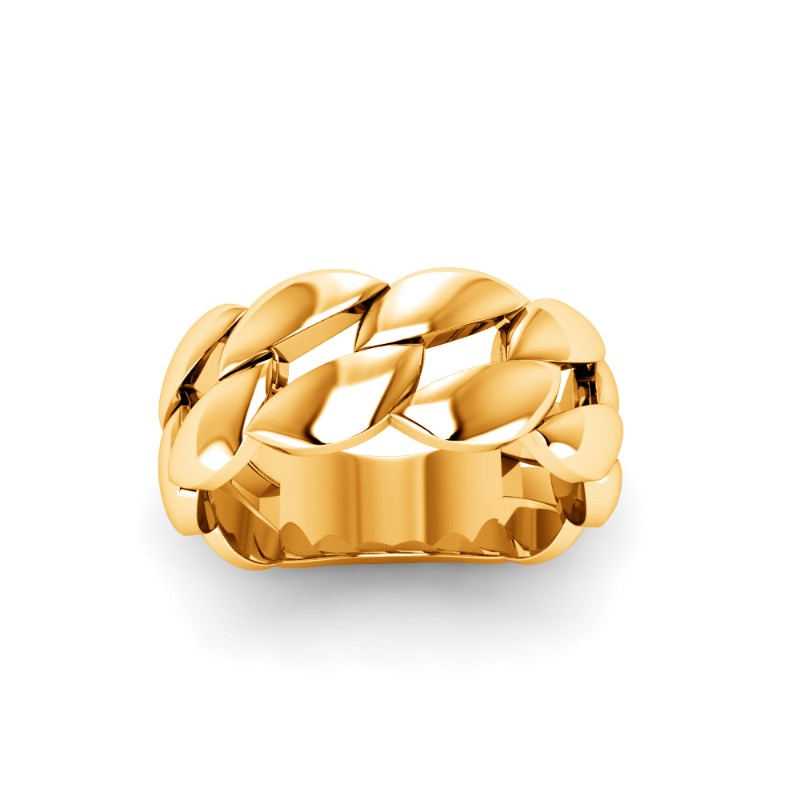 Cuban Link Wedding Ring