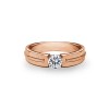 CZ Tension Set Wedding Ring