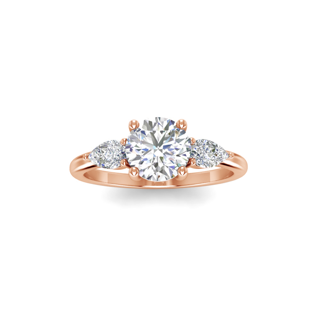 1.40 Ctw CZ Cherish Three Stone Engagement Ring