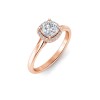 2.15 Ctw Cushion Diamond Classic Halo Engagement Ring