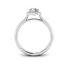 1.65 Ctw Cushion Diamond Classic Halo Engagement Ring