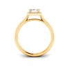 1.5 Ct Emerald Lab Diamond & .15 Ctw Diamond Classic Halo Engagement Ring