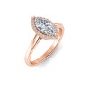 2.15 Ctw Marquise CZ Classic Halo Engagement Ring