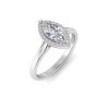 2.15 Ctw Marquise Diamond Classic Halo Engagement Ring