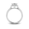 3 Ct Pear Moissanite & .15 Ctw Diamond Classic Halo Engagement Ring