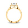 3.15 Ctw Round CZ Classic Halo Engagement Ring