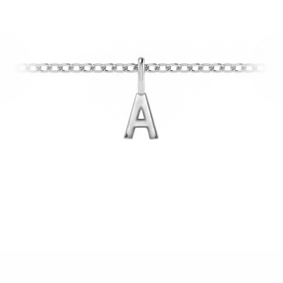 Silver letter charms hot sale for bracelets