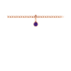 Birthstone Bezel Charm - February (Amethyst)