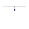 Birthstone Bezel Charm - February (Amethyst)