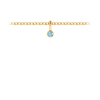 Birthstone Bezel Charm - March (Aquamarine)