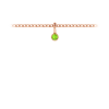 Birthstone Bezel Charm - August (Peridot)