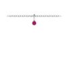 Birthstone Bezel Charm - July (Ruby)