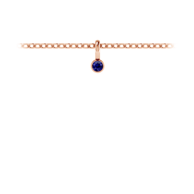 Birthstone Bezel Charm - September (Sapphire)