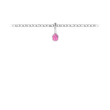 Birthstone Bezel Charm - October (Pink Tourmaline)