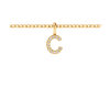 Diamond Pavé Letter Charm C