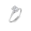 1 Ct Oval CZ Comfort Fit Solitaire Engagement Ring