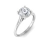 1 Ct Round CZ Comfort Fit Solitaire Engagement Ring